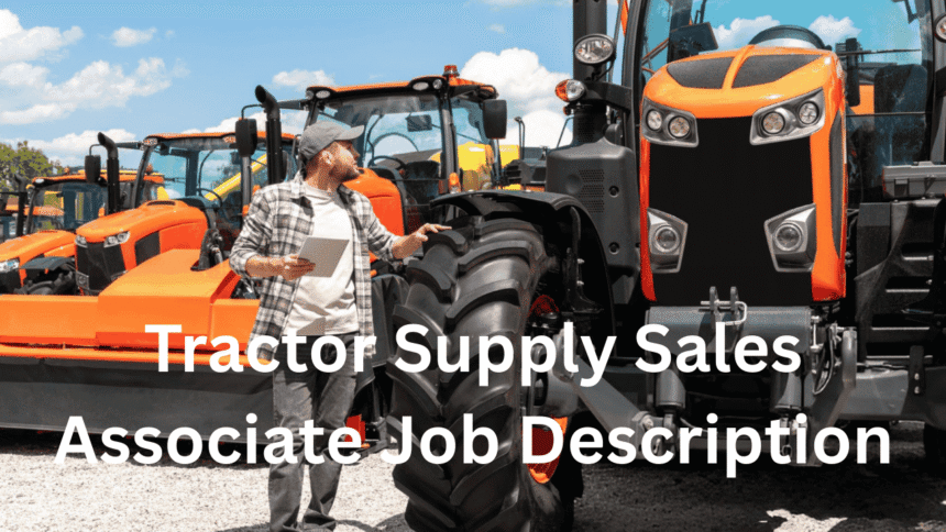 tractor supply sales associate job description
