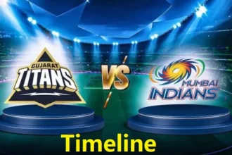 mumbai indians vs gujarat titans timeline
