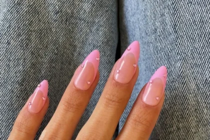 Pink French Tip Nails